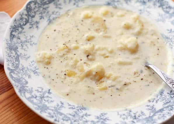 Rosemary and Thyme Potato Soup ~ In The Crock-Pot