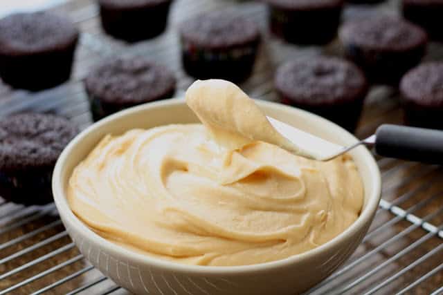 Salted Caramel Frosting recipe by Barefeet In The Kitchen