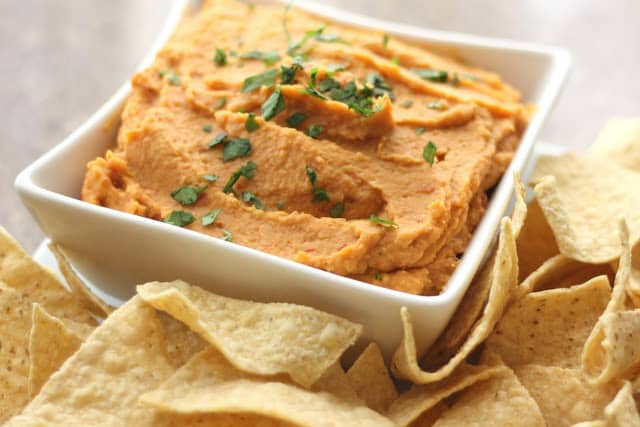 Chipotle and Lime Hummus recipe by Barefeet In The Kitchen