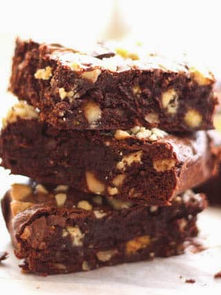 Double Chocolate Brownies - traditional, gluten free, and dairy free recipes included!
