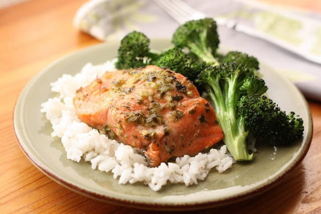 Mojo Marinated Salmon recipe by Barefeet In The Kitchen