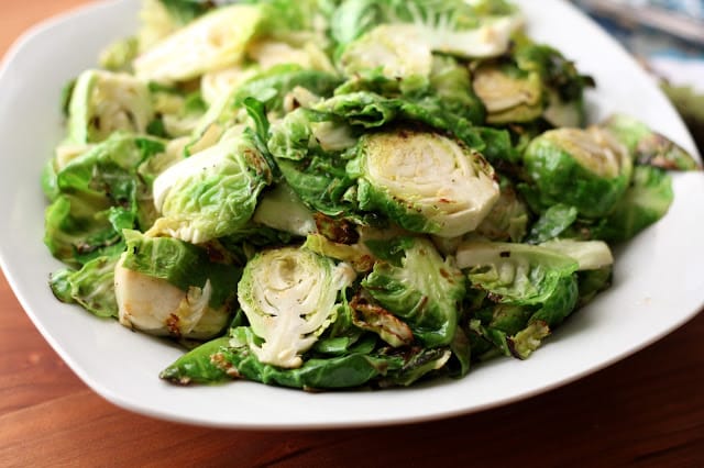 Smoky Buttered Brussels Sprouts recipe by Barefeet In The Kitchen