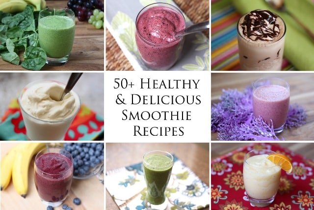 50+ Healthy and Delicious Smoothie Recipes | barefeetinthekitchen.com