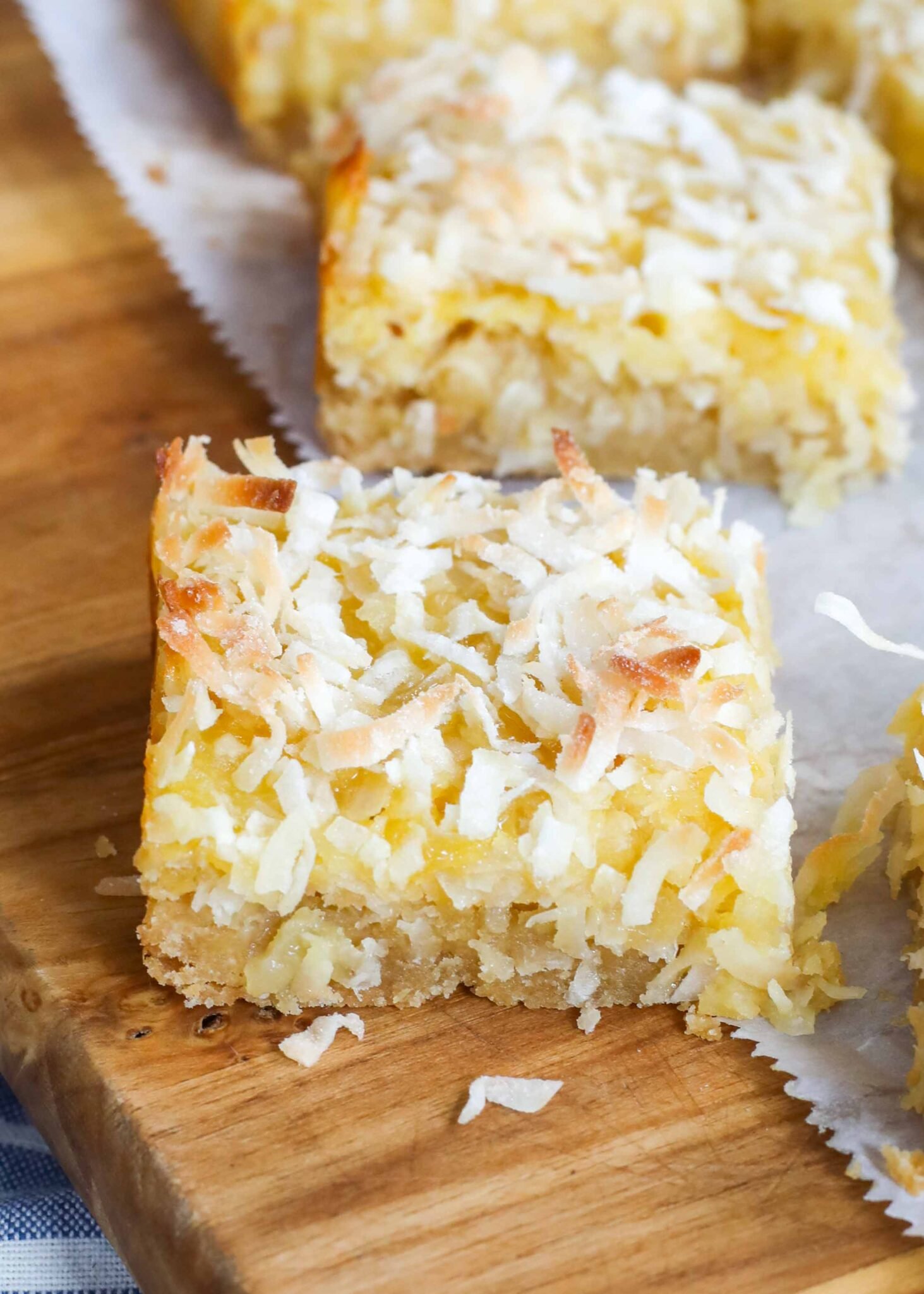 Pineapple Coconut Bars | Barefeet In The Kitchen