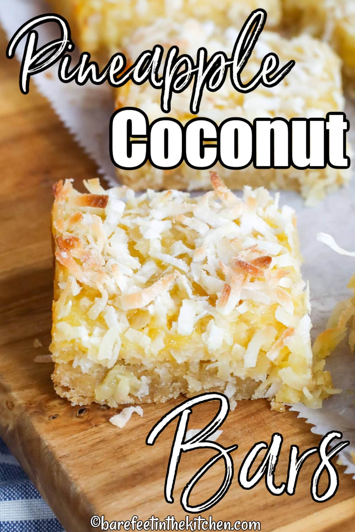 Pineapple Coconut Bars  Barefeet In The Kitchen