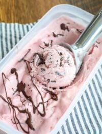 Chocolate Covered Strawberry Ice Cream is a homemade treat!