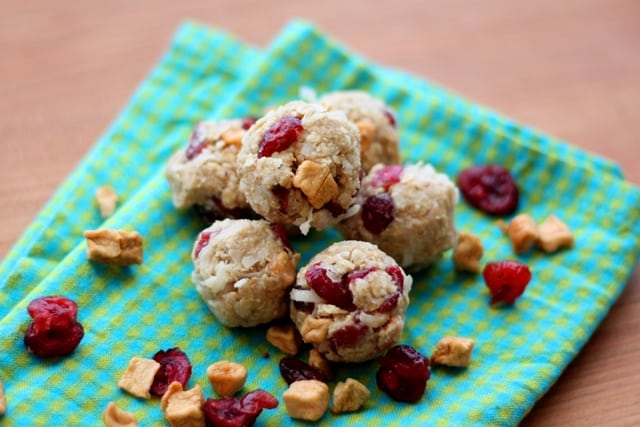 Coconut Oatmeal Cookie Dough Bites recipe by Barefeet In The Kitchen