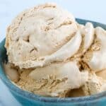 close up of ice cream in bowl