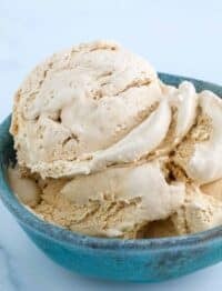 close up of ice cream in bowl
