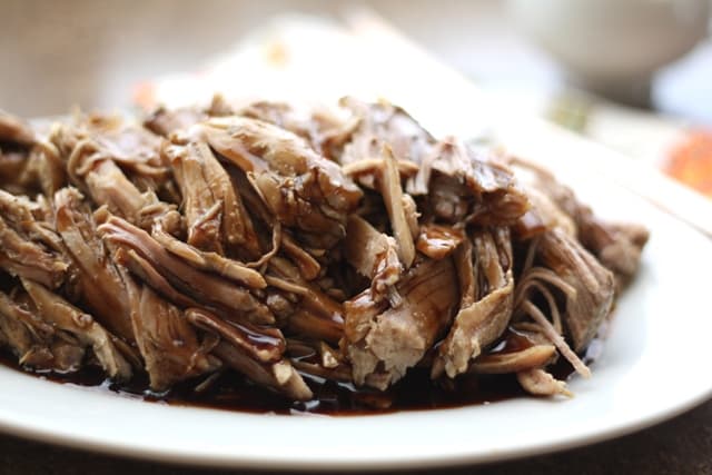 Crock-Pot Brown Sugar and Balsamic Pork Roast recipe by Barefeet In The Kitchen