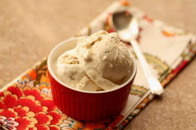 Caramelized Coconut Pecan Ice Cream recipe by Barefeet In The Kitchen