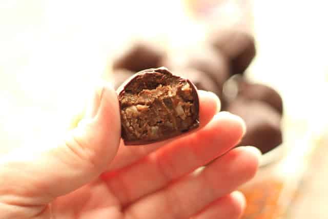 German Chocolate Cake Truffles recipe by Barefeet In The Kitchen