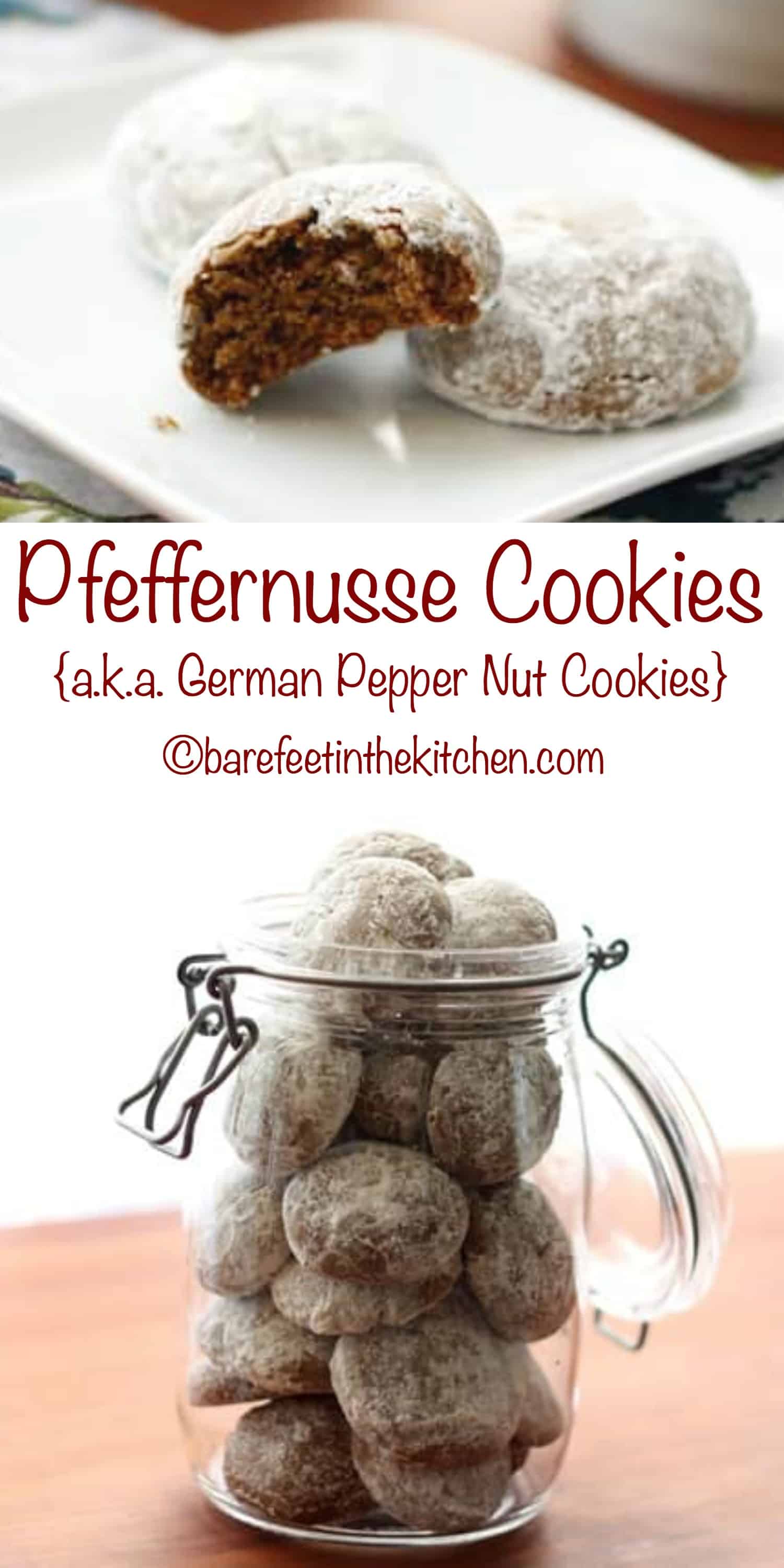 Pfeffernusse (German Christmas Cookies) | Barefeet In The Kitchen