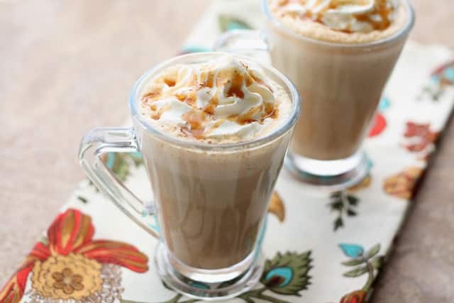 Homemade Pumpkin Spice Latte recipe by Barefeet In The Kitchen