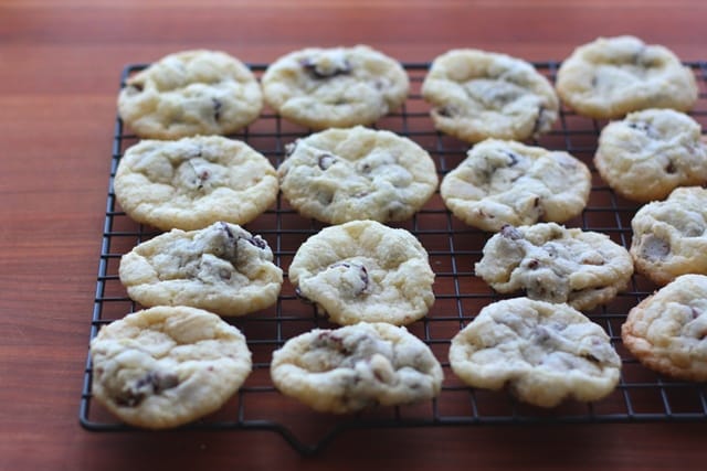 Cherry Chocolate Chip Crinkle Cookies recipe by Barefeet In The Kitchen