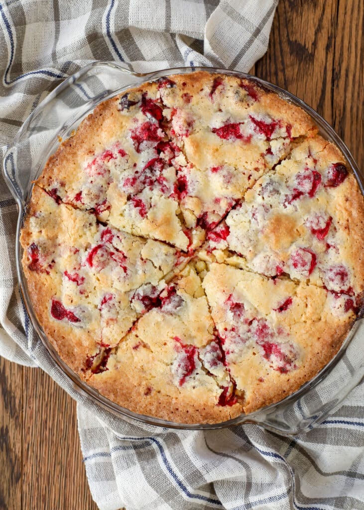 Cranberry Christmas Pie is the reason I stash cranberries in the freezer to use all year long! - get the recipe at barefeetinthekitchen.com