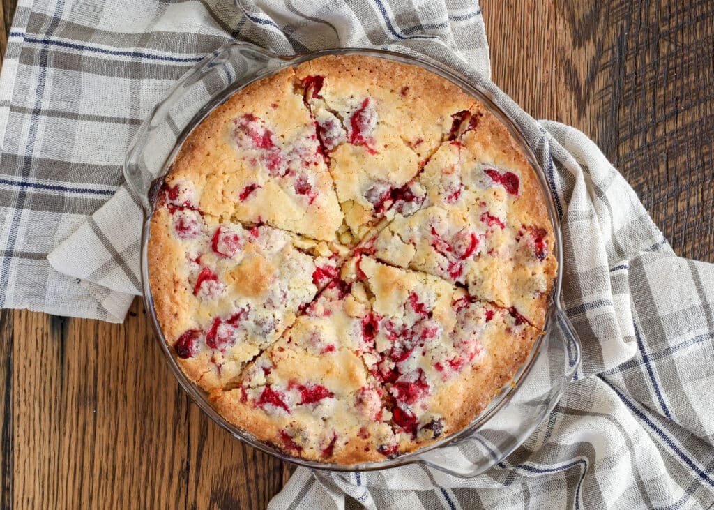 Cranberry Christmas Pie - get the recipe at barefeetinthekitchen.com