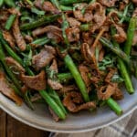Thai Steak and Green Beans - get the recipe at barefeetinthekitchen.com