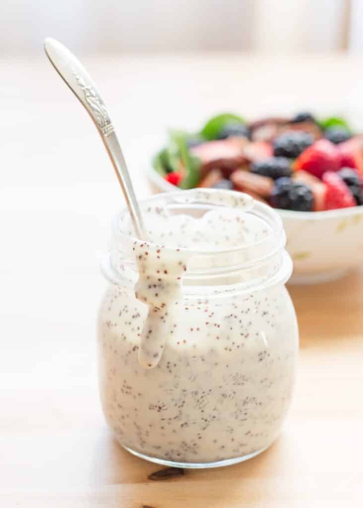Poppyseed Dressing is a staple! get the recipe at barefeetinthekitchen.com