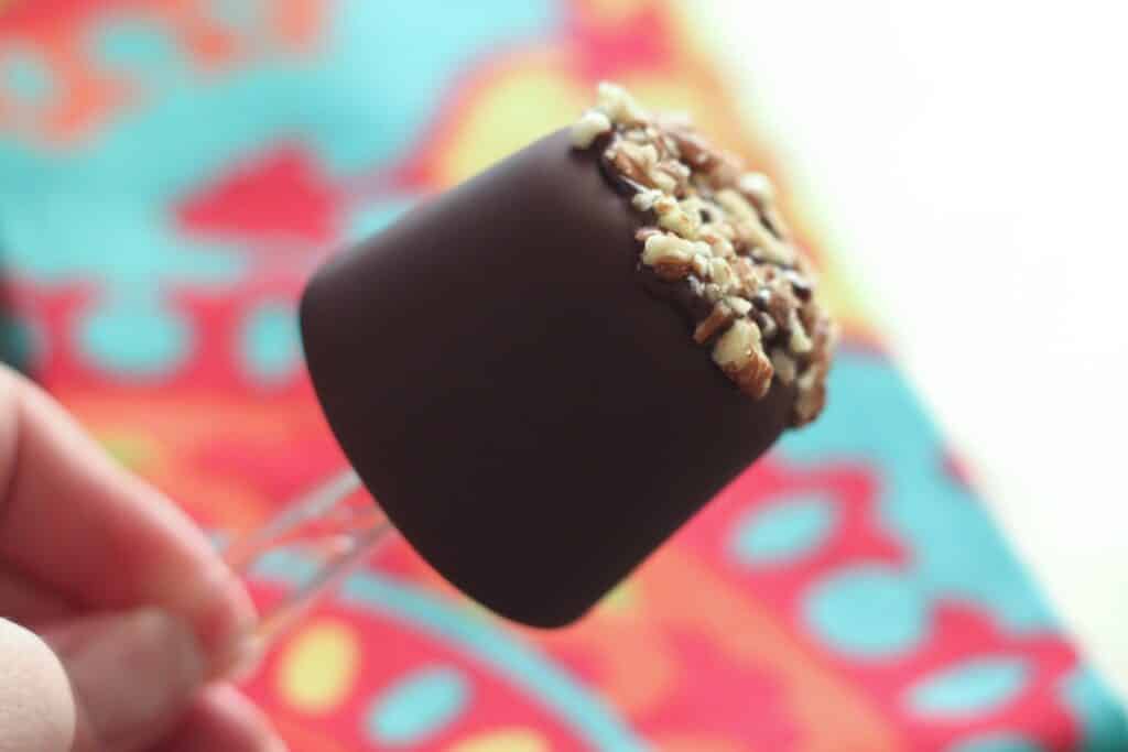 Turtle Cheesecake Popsicles recipe by Barefeet In The Kitchen