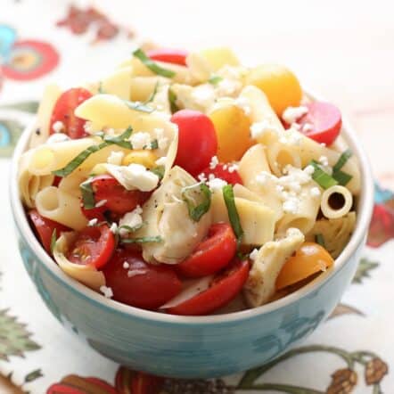 Italian Artichoke and Tomato Pasta Salad