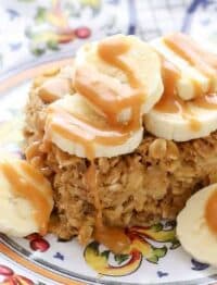Peanut Butter and Bananas Baked Oatmeal is a favorite!