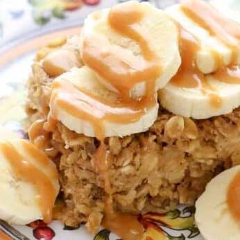 Peanut Butter and Bananas Baked Oatmeal is a favorite!