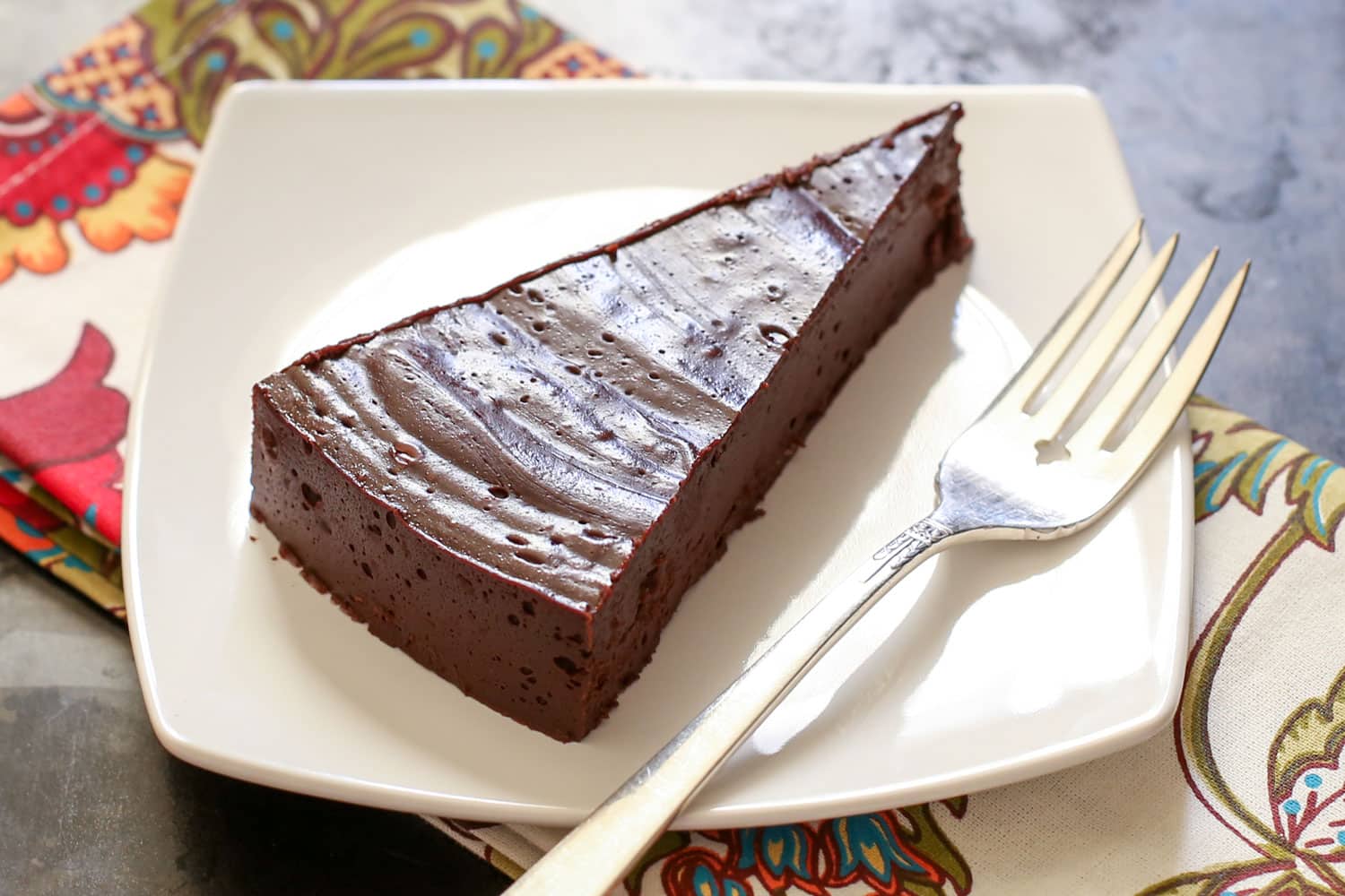 Flourless “Hot” Chocolate Cake {naturally gluten free recipe}