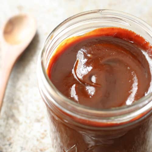 Sriracha Bourbon Barbecue Sauce Barefeetinthekitchen Com