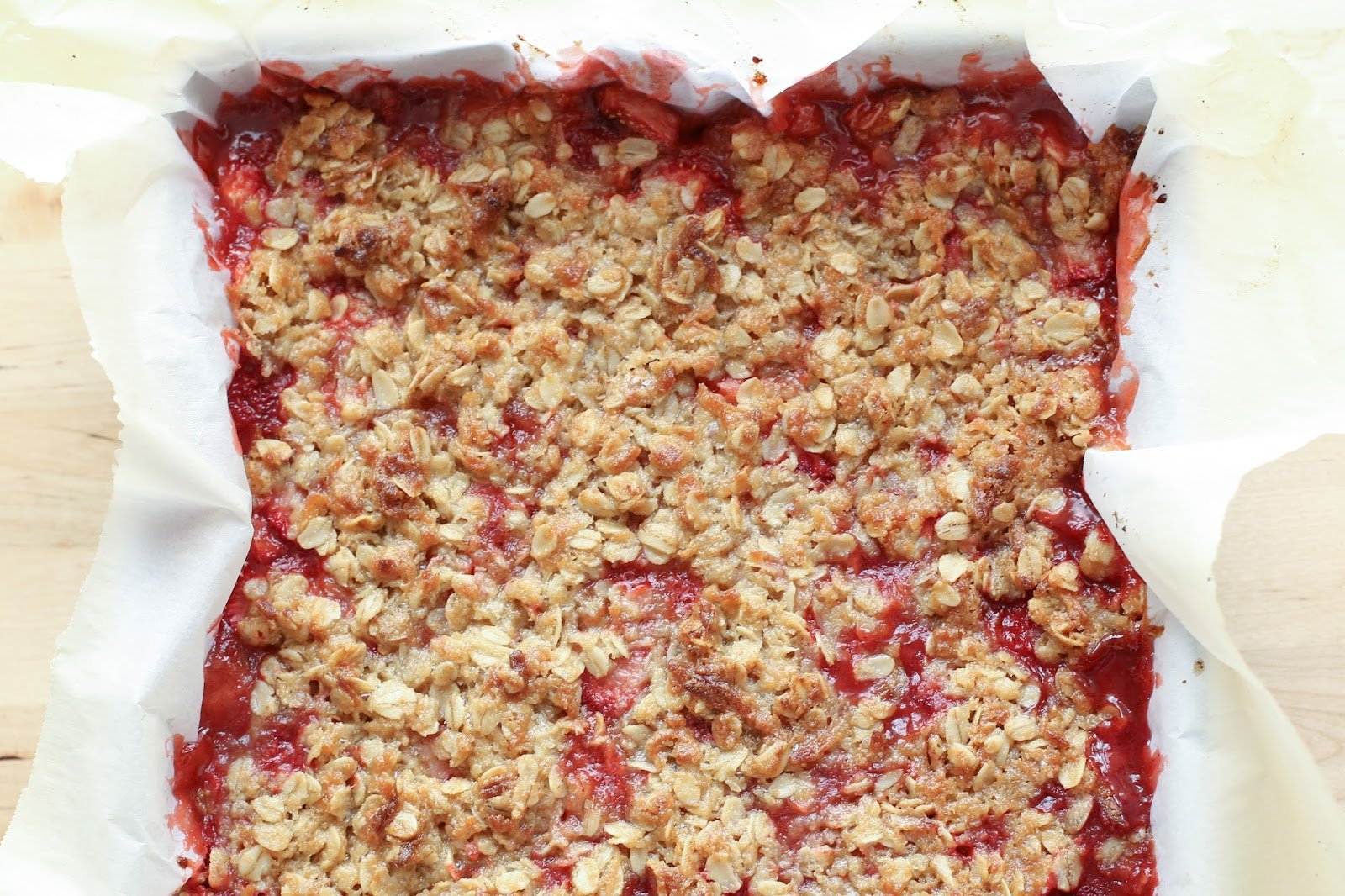 Strawberry Coconut Crisp Bars {traditional and gluten free recipes included}
