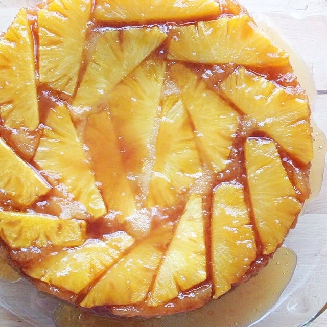 Fresh Pineapple Upside Down Cake (traditional and GF recipes) by Barefeet In The Kitchen