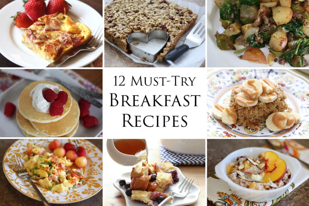 12 Must-Try Breakfast Recipes by Barefeet In The Kitchen