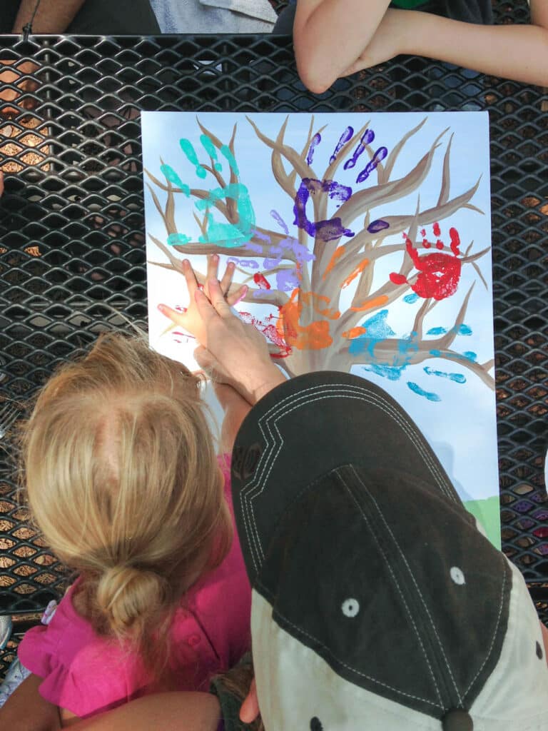 How To Make Handprint Family Trees - by Barefeet In The Kitchen