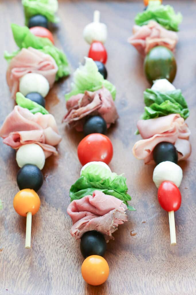 {Kid Friendly} Salad Snack On A Stick recipe by Barefeet In The Kitchen