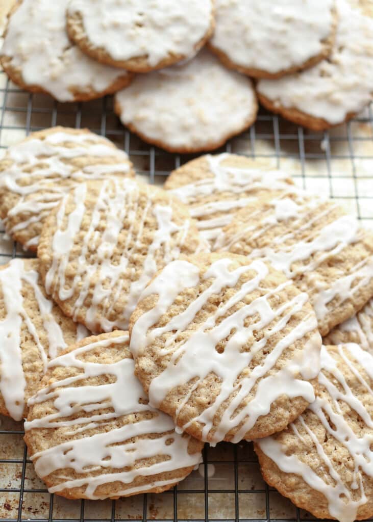 Old Fashioned Iced Oatmeal Cookies, traditional and gluten free recipes by Barefeet In The Kitchen