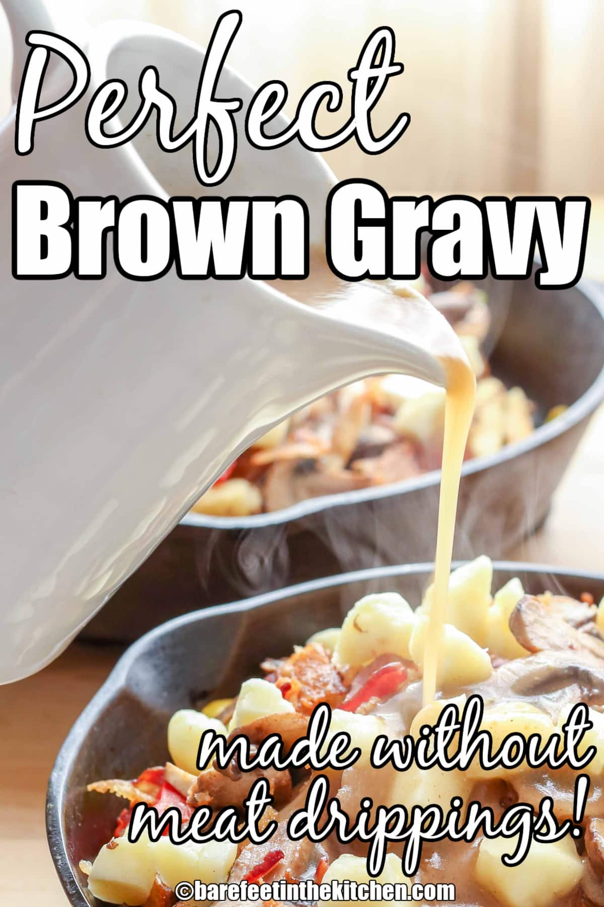 Gravy recipe - easy, from scratch, no drippings