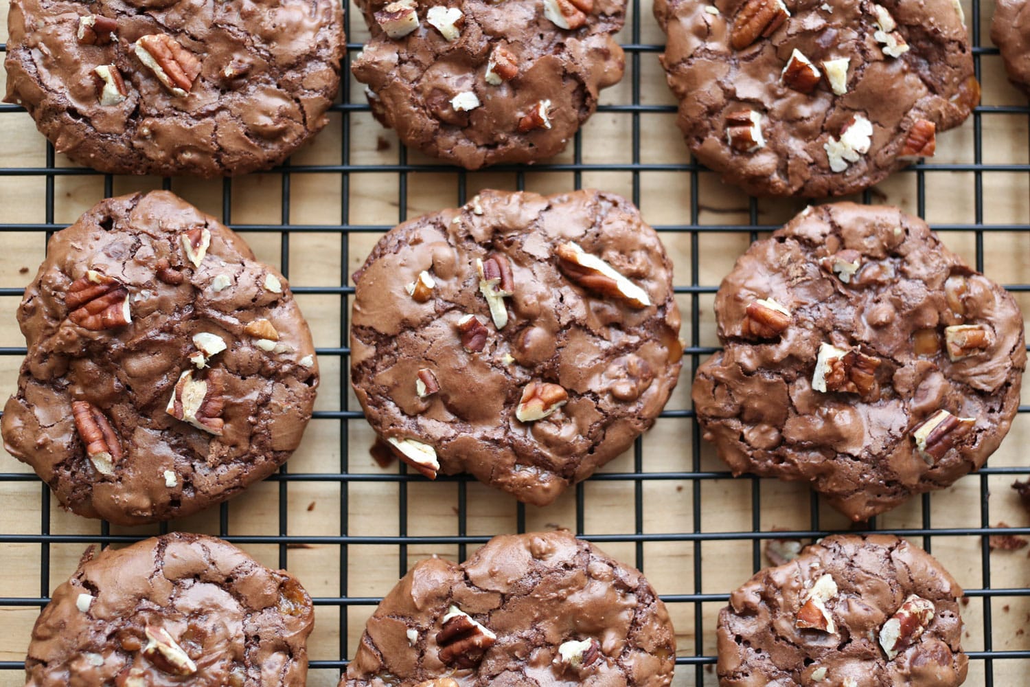 Flourless Chocolate Turtle Cookies {naturally gluten free recipe}