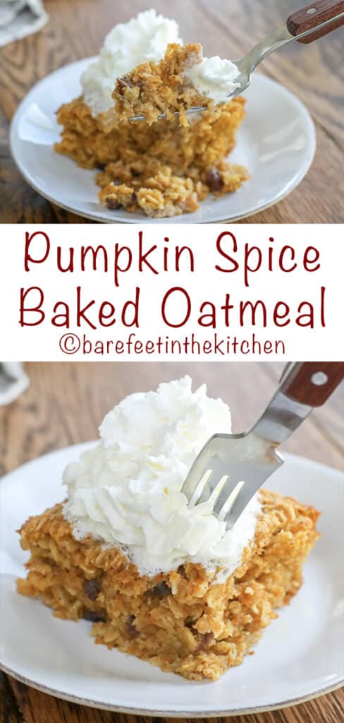 Pumpkin Spice Baked Oatmeal