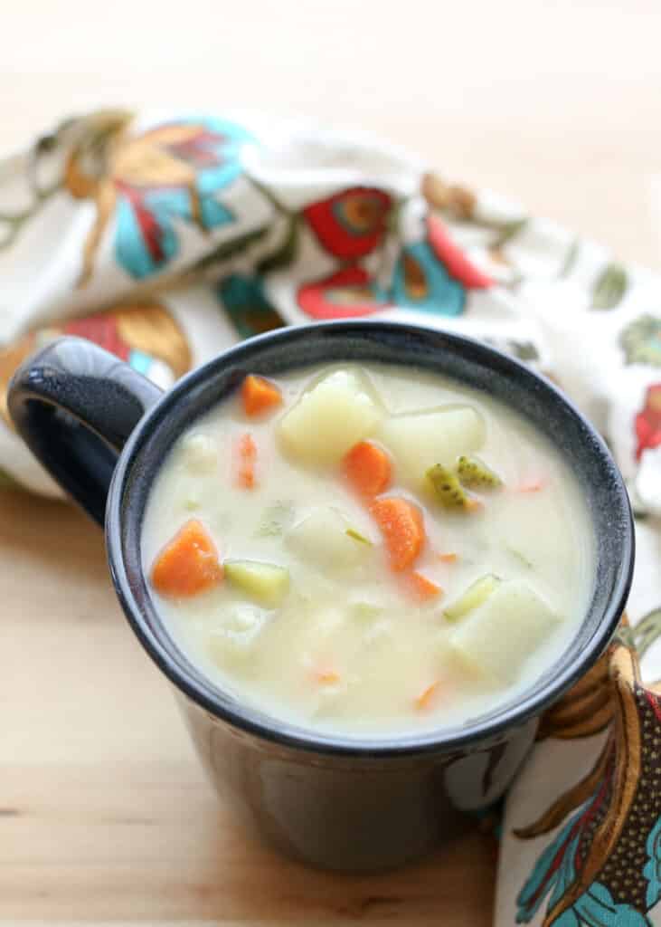 Creamy, potato chowder style soup, loaded with dill pickles and a heck of a lot of flavor, this Dill Pickle Soup is unforgettable!