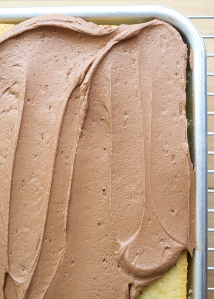 Fluffy, Creamy, Not-Too-Sweet, Absolutely Perfect Chocolate Buttercream Frosting recipe by Barefeet In The Kitchen