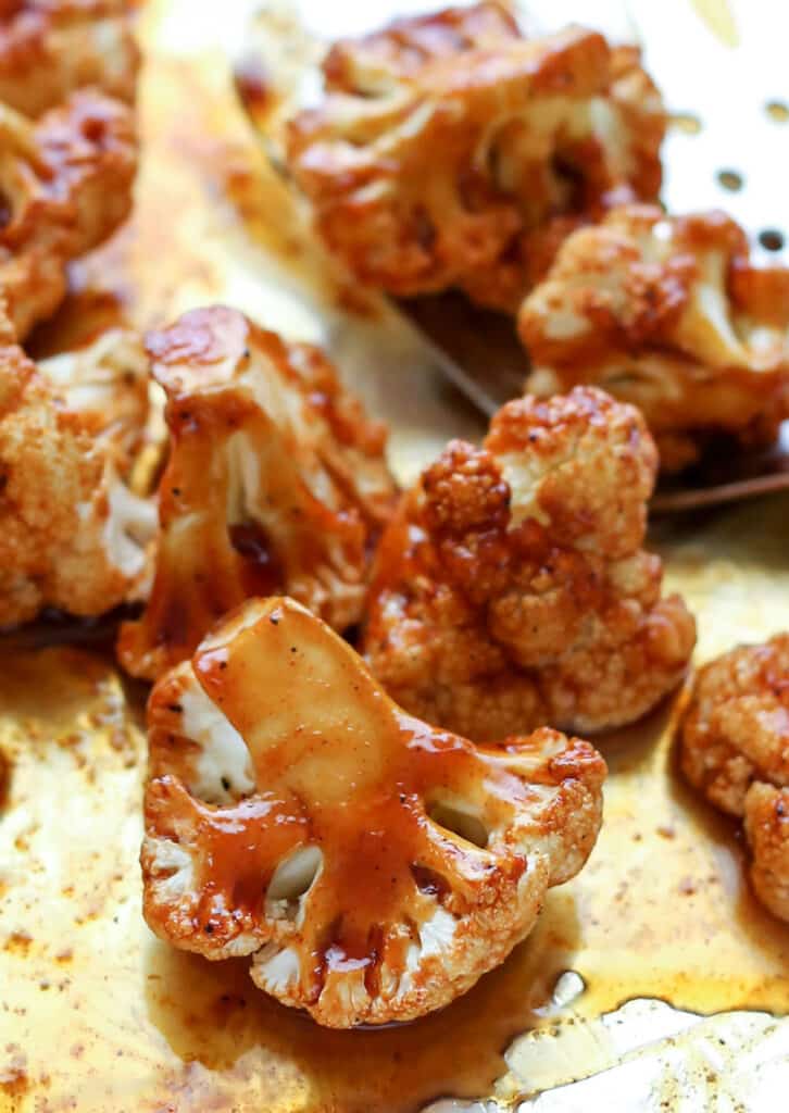 Spicy Caramelized Cauliflower - even the cauliflower haters agree, this is delicious! recipe by Barefeet In The Kitchen