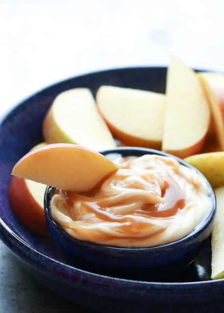 Caramel Cheesecake Dip - serve with apple slices, pretzel sticks, graham crackers, anything at all!