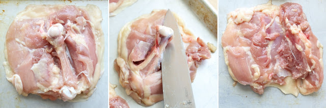 How To De-Bone A Chicken Thigh by Barefeet In The Kitchen