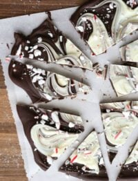 Peppermint Bark is the ultimate holiday food gift! get the recipe at barefeetinthekitchen.com