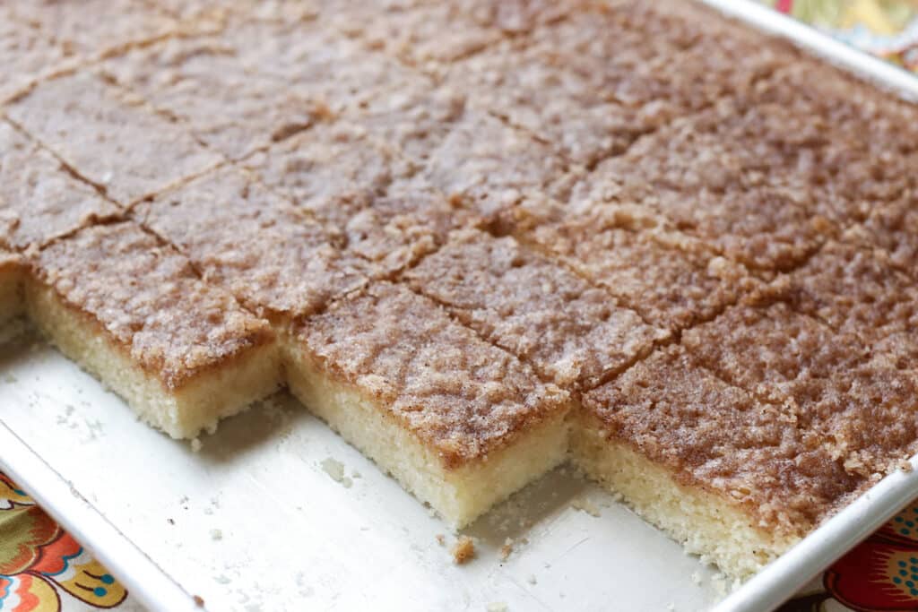 Cinnamon Toast Bars {gluten free and traditional dessert recipes} by Barefeet In The Kitchen