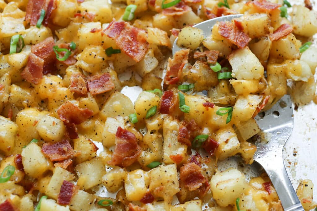 Barefeet In The Kitchen's Top 10 Recipes for 2014 - Crispy Cheese and Bacon Potatoes