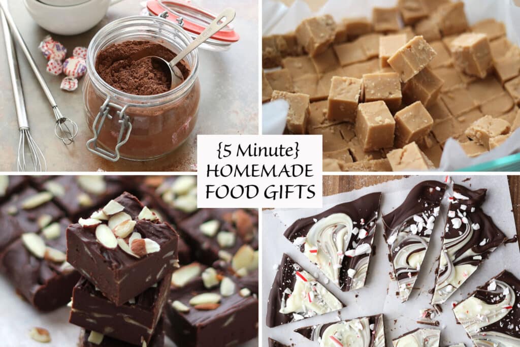 Five Minute Homemade Food Gifts - recipes and gifts for any occasion!