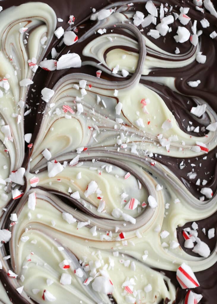 Peppermint Chocolate Bark makes a great holiday gift! - easy recipe by Barefeet In The Kitchen