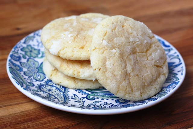 Lemon Crinkle Cookies recipe by Barefeet In The Kitchen