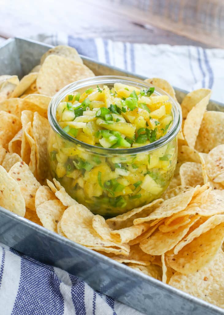 Fresh pineapple and jalapeno combine in an irresistible salsa